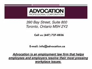 Advocation Employment Law