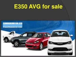 E350 AVG for sale