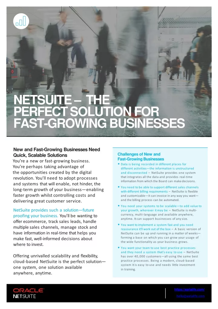 netsuite the perfect solution for fast growing businesses