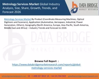 metrology services market global industry