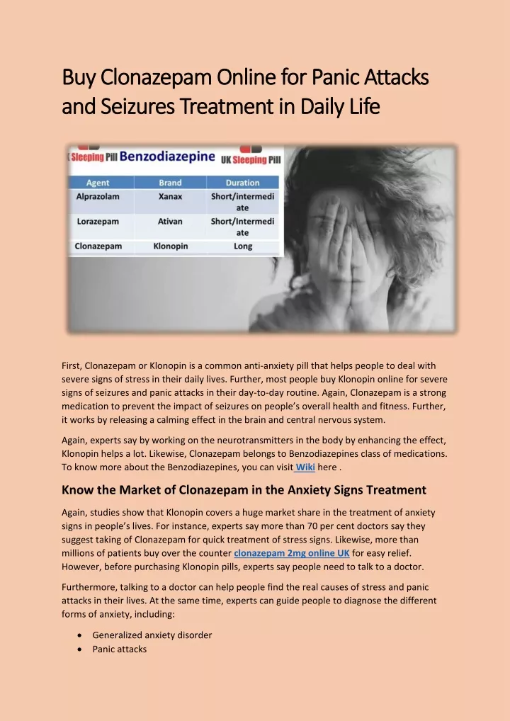 buy clonazepam online for panic attacks
