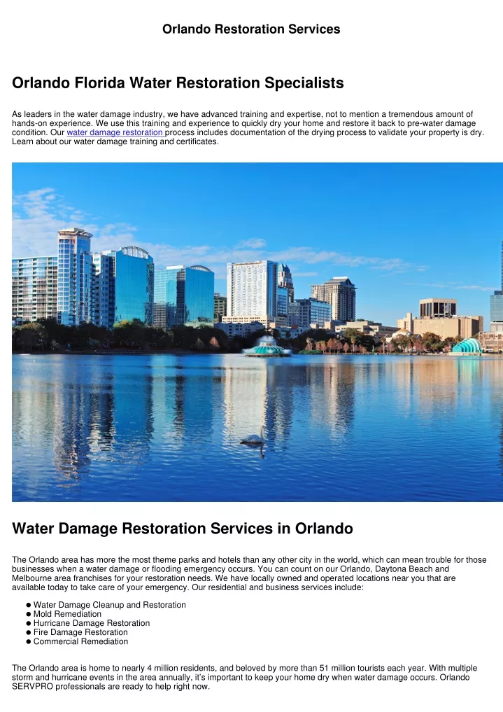 orlando restoration services