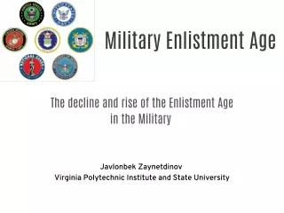 Military enlistment age