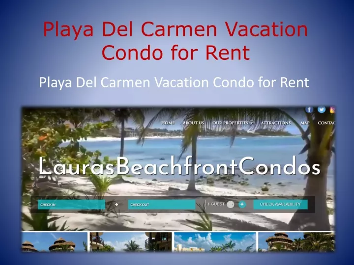 playa del carmen vacation condo for rent