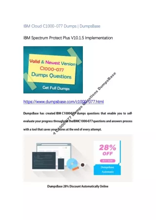 ibm cloud c1000 077 dumps dumpsbase