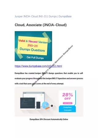 juniper jncia cloud jn0 211 dumps dumpsbase