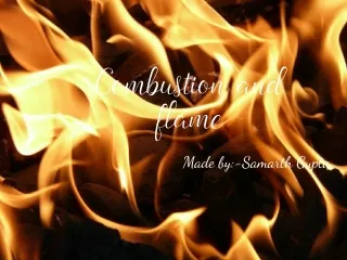 combustion and flame