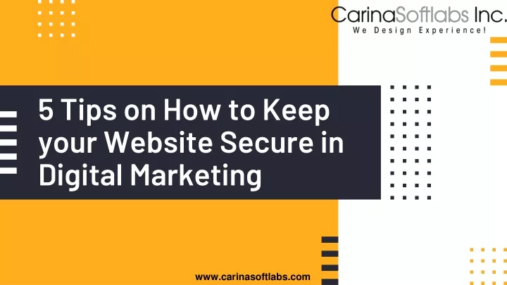 5 tips on how to keep your website secure in digital marketing