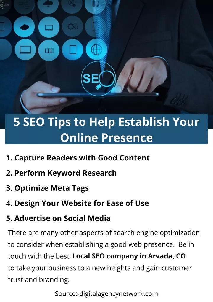 5 seo tips to help establish your online presence