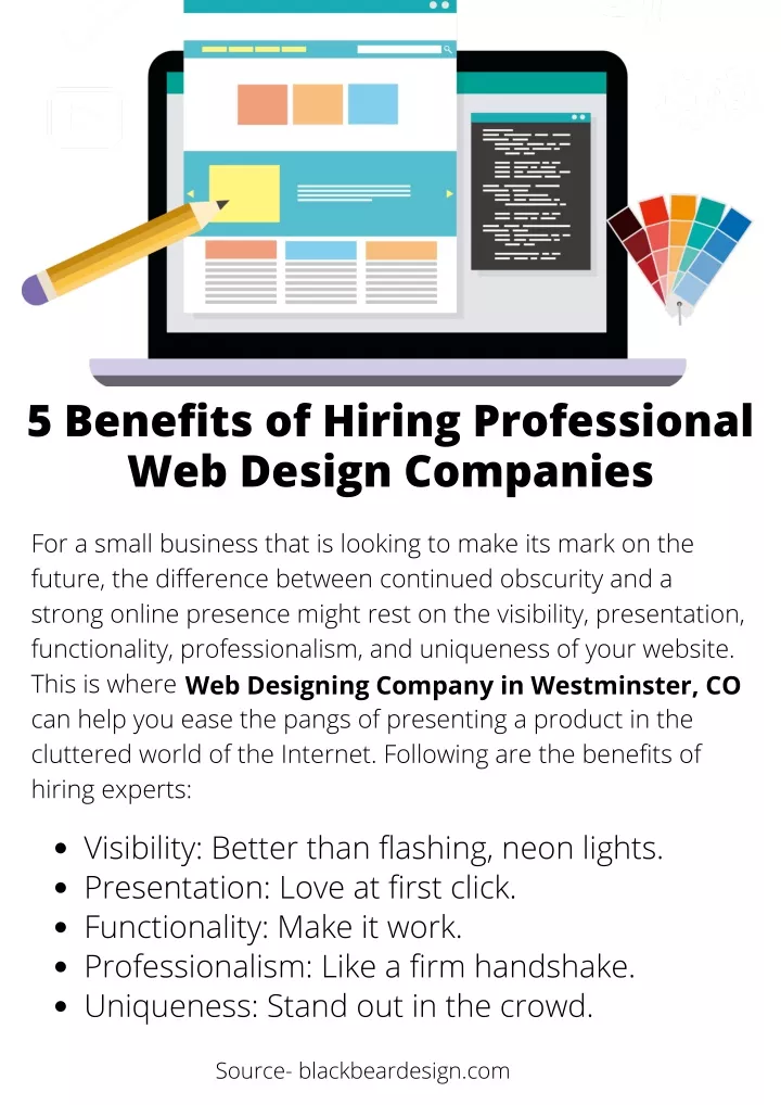 5 benefits of hiring professional web design