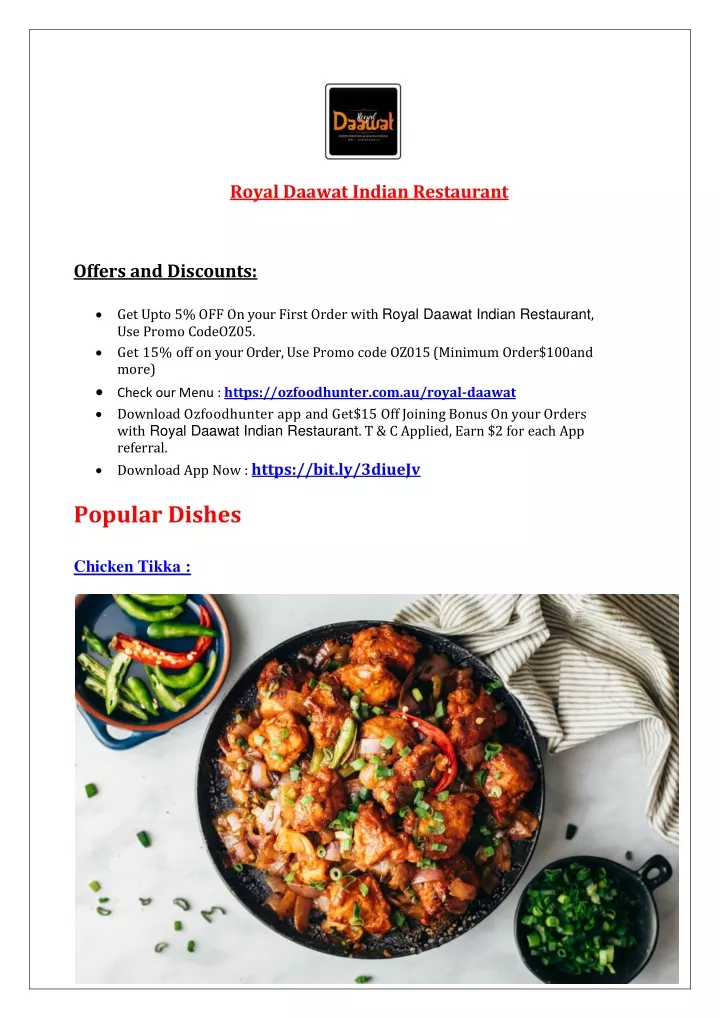 royal daawat indian restaurant