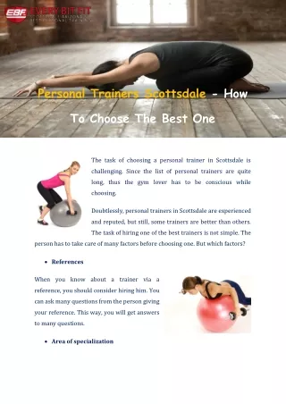 Personal Trainers Scottsdale - How To Choose The Best One - Everybitfitaz.com