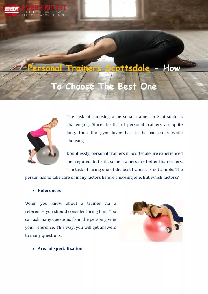personal trainers scottsdale how