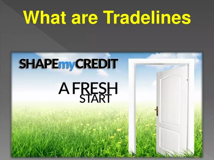 what are tradelines