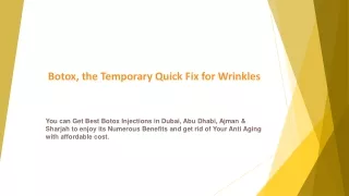 botox the temporary quick fix for wrinkles