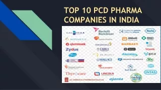 TOP 10 PCD PHARMA COMPANIES IN INDIA