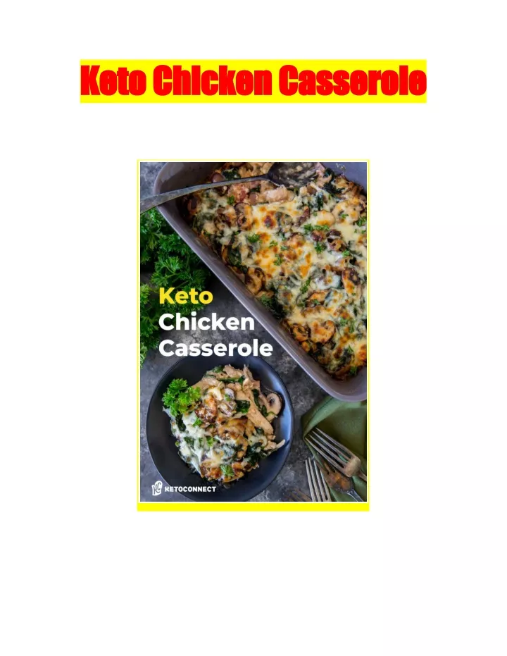 keto chicken casserole