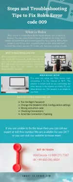 Steps and Troubleshooting Tips to Fix Roku Error code 009 - slide 1