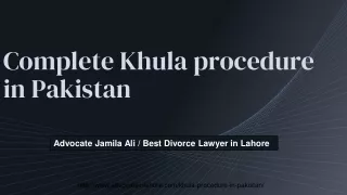 Legal Khula Procedure in Pakistan - Get Guide About Khula in Pakistan By Expert