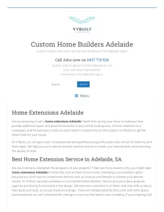 Home Extension Builders Adelaide