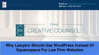 Why Lawyers Should Use WordPress Instead Of Squarespace For Law Firm Websites