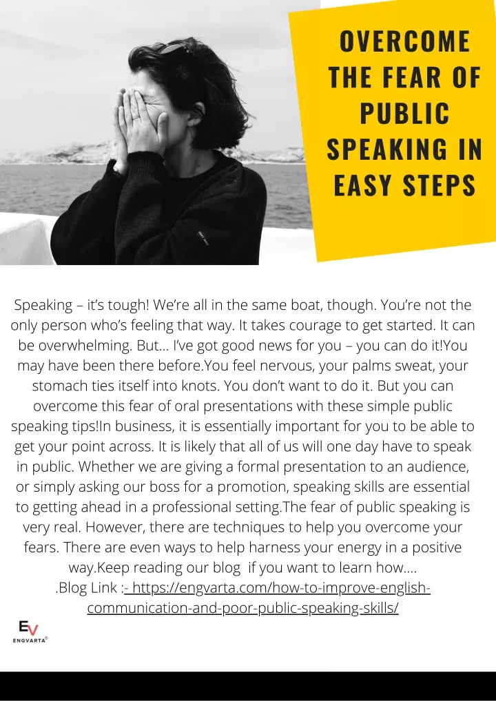 overcome the fear of public speaking in easy steps