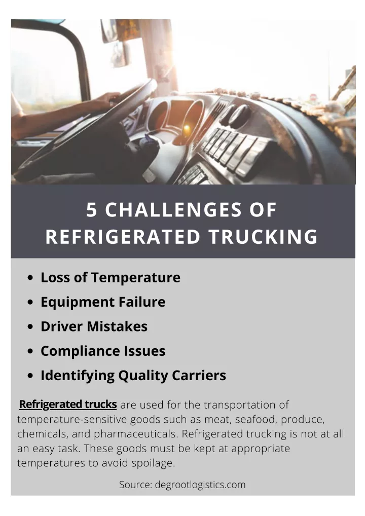 5 challenges of refrigerated trucking