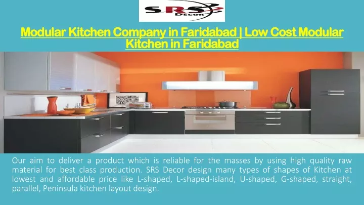 modular kitchen company in faridabad low cost