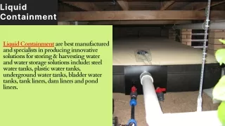 Common Uses for Water Bladder Tanks