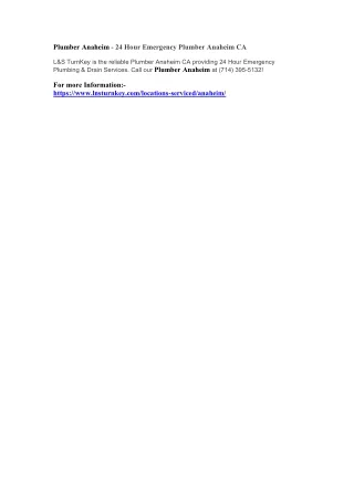 plumber anaheim 24 hour emergency plumber anaheim