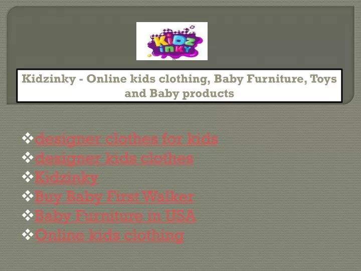 kidzinky online kids clothing baby furniture toys