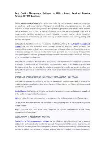 best facility management software in 2020 latest