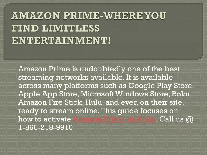 amazon prime where you find limitless entertainment