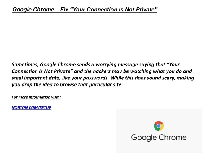 google chrome fix your connection is not private