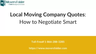 local moving company quotes how to negotiate smart