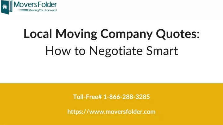 local moving company quotes how to negotiate smart