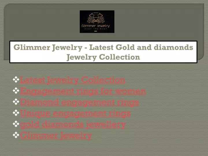 glimmer jewelry latest gold and diamonds jewelry