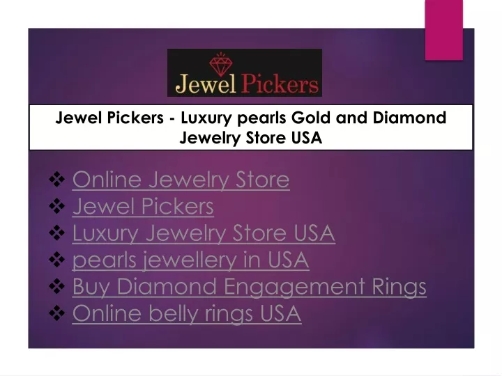 jewel pickers luxury pearls gold and diamond