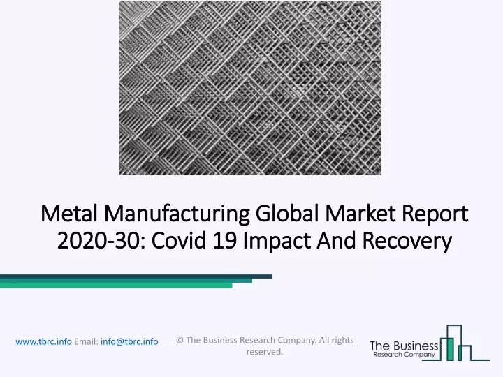 metal metal manufacturing global manufacturing