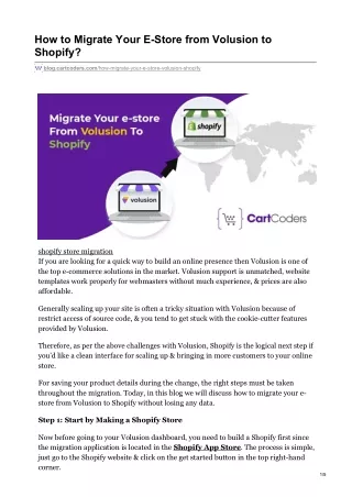 how to migrate your e store from volusion