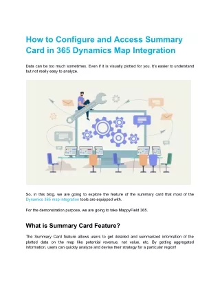 how to configure and access summary card