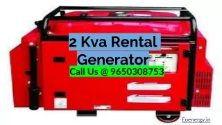 2 kVA Generator For Sale: Price & Specification Are you facing frequent power cut in your area & du