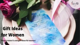 Gift Ideas for Women