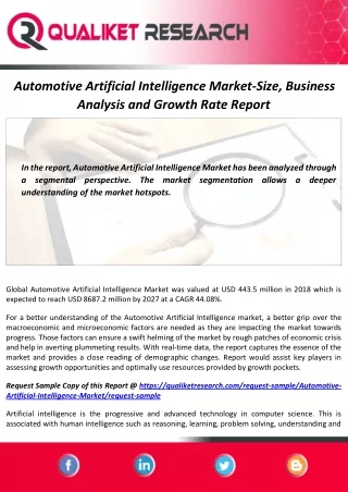 automotive artificial intelligence market size