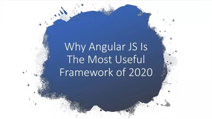 why angular js is the most useful framework of 2020