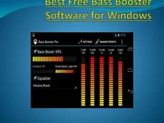 Best Free Bass Booster Software for Windows