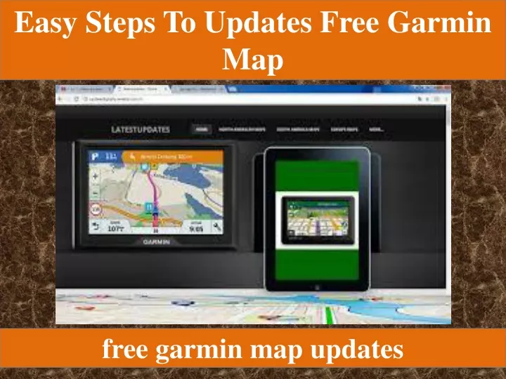 easy steps to updates free garmin map