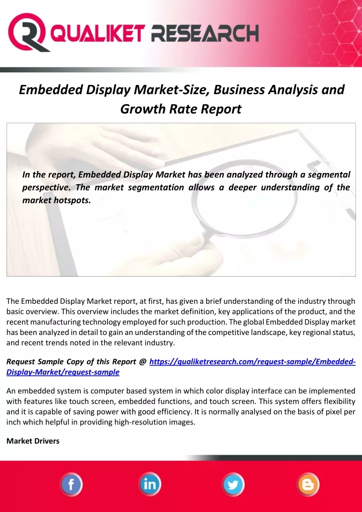 embedded display market size business analysis