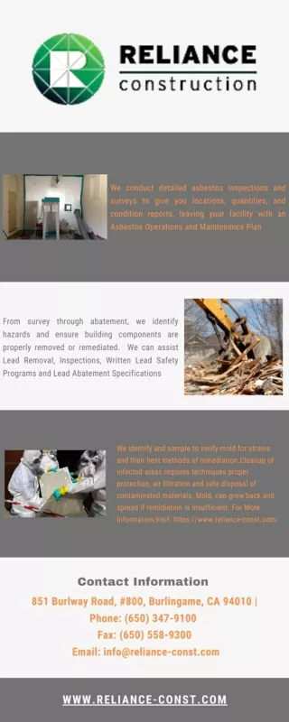 Asbestos Removal San Mateo CA