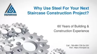 Why Use Steel For Your NextStaircase Construction Project?